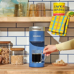 Cafe Bustelo dark roast K-Cup pods pairing with latte