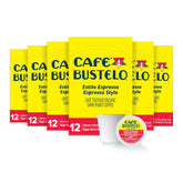 Cafe Bustelo Espresso Style Dark Roast K-Cup pod for bold mornings.