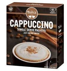 Café Tastlé cappuccino foam cup with creamy foam for café-style mornings.