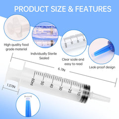 Cafozsmu syringe with individual sealed packaging ensures clean use.
