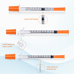Pack of 25 syringes individually wrapped for organized workspace use.