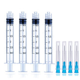 CAIVOV 4-pack 3ml syringe with needle for precise liquid handling.