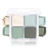 CAKAILA light green eyeshadow palette front view with blendable neutral shades for daily looks.