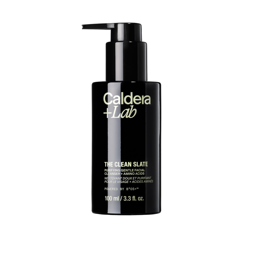 Caldera + Lab The Clean Slate bottle pour for a gentle, hydrating cleanse.