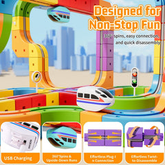 CalfQueen KlickRail 360-loop delivers thrilling visual spins during play.