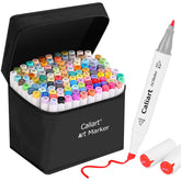 Caliart 121 colors alcohol-based markers set for vibrant coloring projects