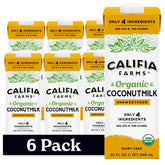 Califia Farms Organic Coconutmilk bottle pour shows dairy-free creaminess for drinks