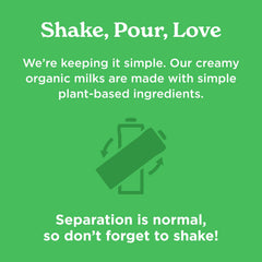 Califia Farms Organic Coconutmilk bottle label highlights four simple ingredients