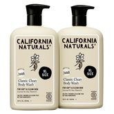 California Naturals Classic Clean bottle pour shows a gentle, refreshing cleanse