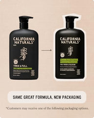 Regro shampoo label close-up; natural, sulfate-free formula for daily care.