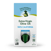 California Olive Ranch bag-in-box pour shows easy use and freshness preservation.