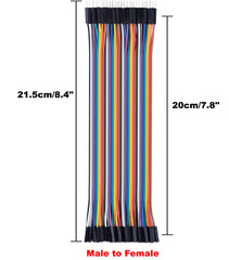 California JOS multicolored ribbon cables with clear color coding.