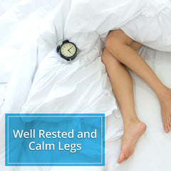Close-up of Calm Legs tablets for easy daily use.