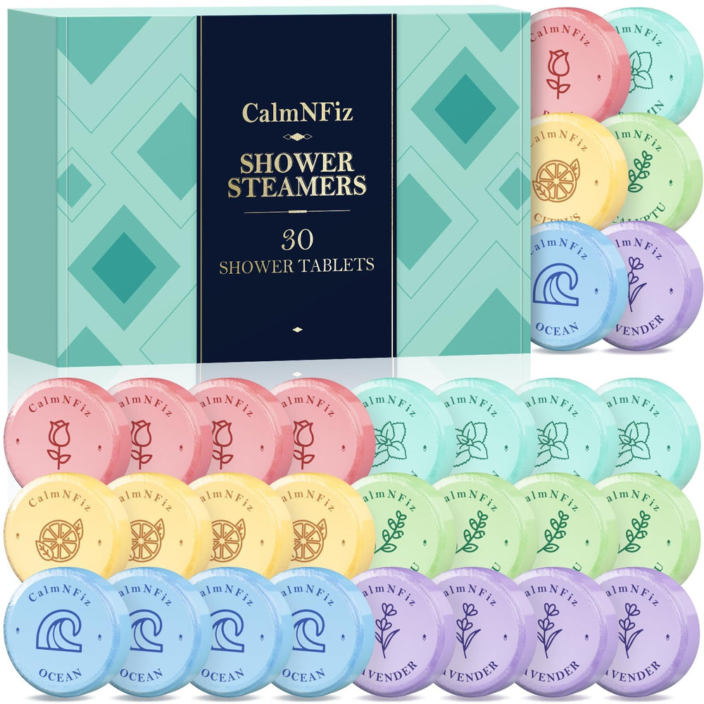 CalmNFiz 30-pack box with six scents for daily self-care.