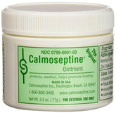 Calmoseptine ointment jar close-up showing barrier cream for sensitive skin
