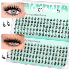 Calphdiar bottom lashes manga cluster 5-8mm for balanced eye makeup and dramatic lower lash look.