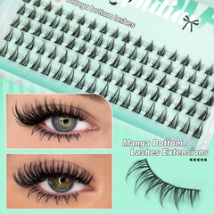 Calphdiar bottom lashes thin-band extensions for comfortable all-day wear.