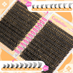 Calphdiar Lashes Clusters use mink-like fiber for light wear