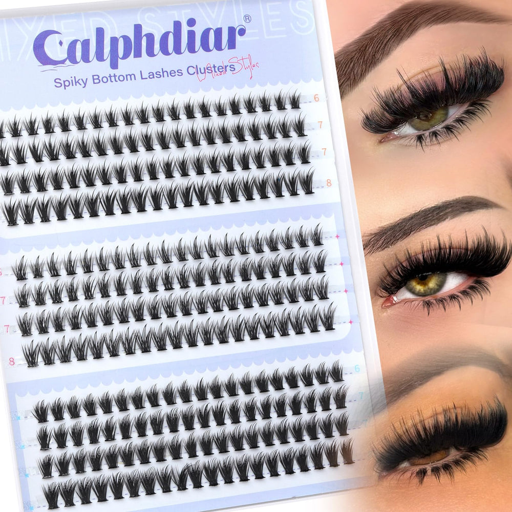Calphdiar spiky manga design bottom lashes balance the upper lashes