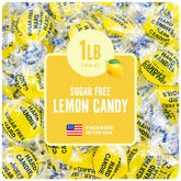 Cambie Sugar Free Lemon Drops bag packaging shows bold citrus flavor for on-the-go snacking.