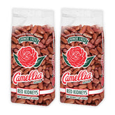 Camellia Brand dried red kidney beans two-pack ready for versatile meals.