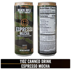 CAMEO Black Coffee Espresso Mocha can being poured signals a bold coffee moment.