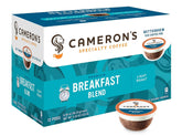 Cameron's Coffee Breakfast Blend single-serve pods deliver a rich morning cup.