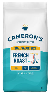 Cameron's Coffee French Roast ground bag 28 oz ready for a bold morning brew