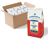 Cameron's Coffee Highlander Grog bag ready for home brewing and rich flavor