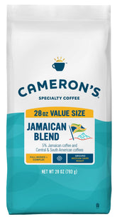 Cameron's Coffee Jamaican Blend 28oz bag front, ideal for home brewing