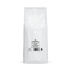 Cameron's Coffee Organic Pacific Rim beans close-up; notes of floral and earthy depth.