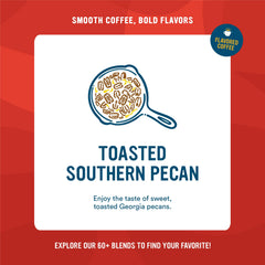 Cameron's Coffee pouring into a mug delivers a smooth, full-flavor experience.