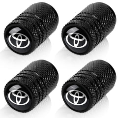 Camfeast tire valve stem cap in black, close-up showing durable aluminum protection.