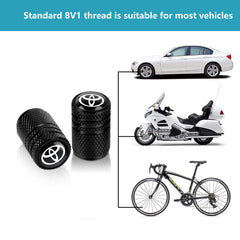 Camfeast universal-fit valve cap installed on wheel enhances tire pressure stability.