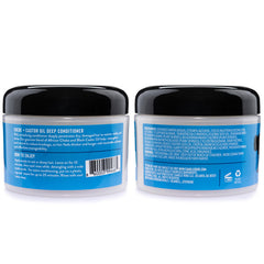 Camille Rose Black Castor Oil jar highlights nourishing oils for stronger strands.