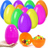 CAMIRUS jumbo Easter eggs set of 12, colorful fillable for Easter baskets.