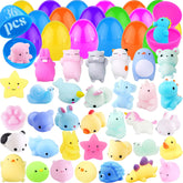 CAMIRUS 36-pack Easter eggs with mochi squishies for classroom prizes.