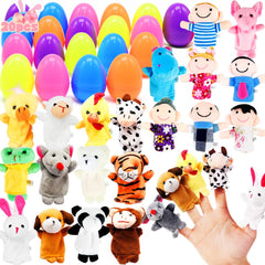 CAMIRUS Easter eggs with finger puppets show colorful interactive play for kids