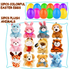 CAMIRUS mini plush animals with hangable loops for easy hanging and display.