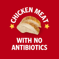 Campbell’s condensed Chicken and Stars label closeup, no artificial flavors highlighted.