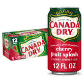 Canada Dry Fruit Splash Cherry Ginger Ale can for crisp refreshment