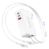 Caniifoto 5-in-1 charger folded for travel and compact storage