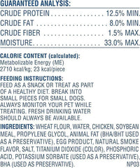 Canine Carry Outs four-pack chicken flavor snacks produced in Delano, Minnesota.