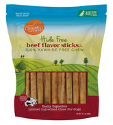 Canine Naturals beef chew 5inch stick promotes healthy chewing and dental care
