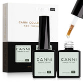 CANNI 2-pcs no-wipe top coat bottle closeup for a glossy finish