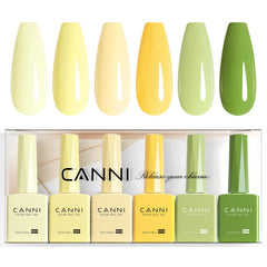 CANNI 6 colors pastel yellow bottle swatches aid accurate shade selection