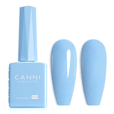 CANNI Baby Blue gel polish bottle closeup showing true color for accurate application