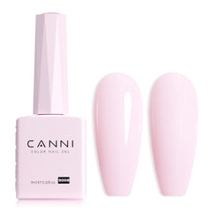 CANNI light pink gel nail polish bottle showing true color for at-home manicures.