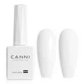 CANNI White Gel Nail Polish bottle view for true shade accuracy during application
