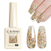 CANNI Glitter broken gold shine bottle pour with shattered-glass look.